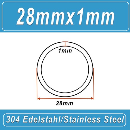 Rohr Rundrohr Edelstahlrohr Ø8mm Bis 325mm 304 Edelstahlrundrohr Länge 100mm - Bild 56 von 178