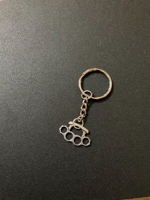 Small KNUCKLEDUSTER Keyring Key Ring Keychain Chain | eBay UK