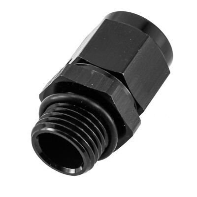Schwarz Aluminum -6 ORB Male to-6AN Female W/Gewinde Drehbarer Adapteranschluss;