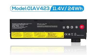 61 Battery For Lenovo Thinkpad T470 T480 T570 T580 P51s P52s