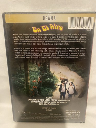 En el Aire (DVD, 2006) Alberto Estrella, Dolores Heredia , Angelica Aragon - Picture 2 of 2