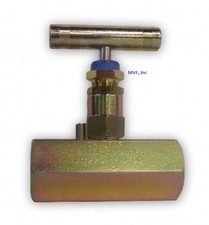 1/4" Female NPT 6,000 PSI Needle Valve Steel Delrin Seats NACE T-Bar <368IN03