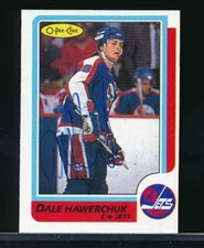 1986-87 O-Pee-Chee #74 Dale Hawerchuk signed auto autograph HOFer deceased