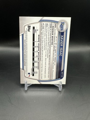 2023 Bowman #BCP-145 Xavier Isaac 1st Chrome Aqua Lunar #/125 - Picture 2 of 2