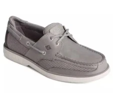 Sperry Men's Surveyor 2 Eye Boat Shoes Gray Sts25150 Wide