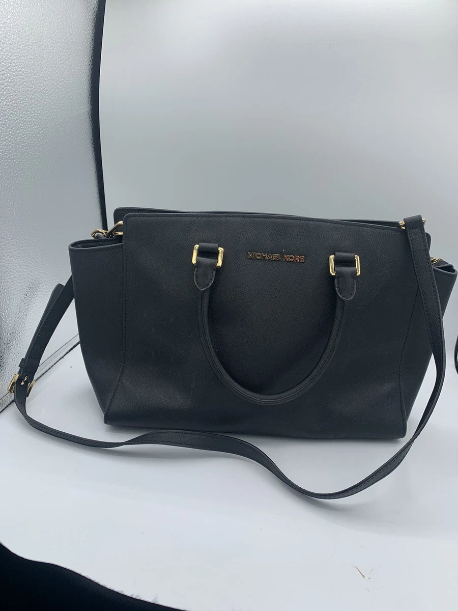 Michael kors selma black medium cheap