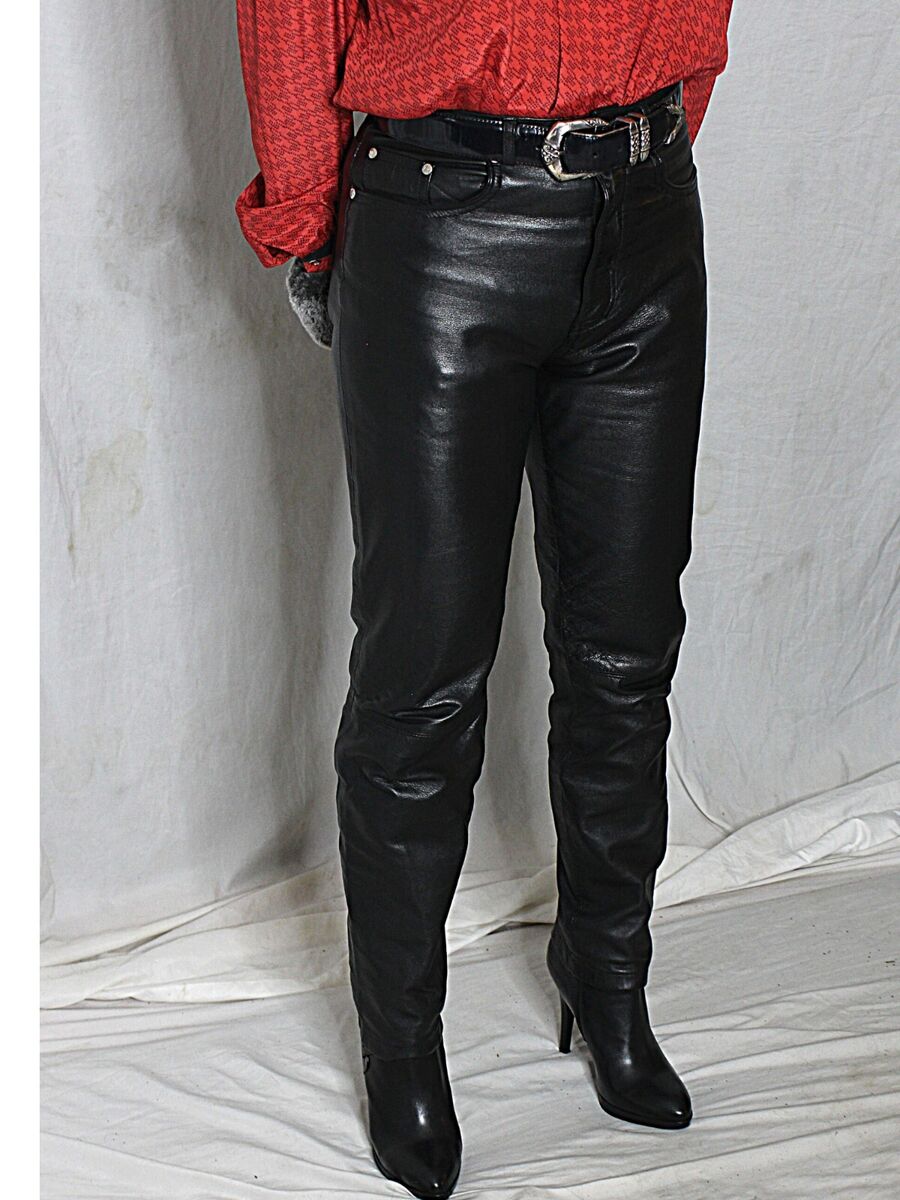 Womens Leather Pants Banana Republic 6 Black SOFT Lambskin Womens Leather Pants Banana Republic 6 Black SOFT Lambskin