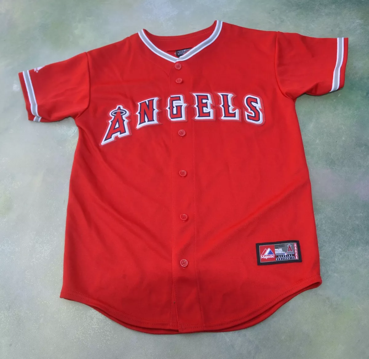 Majestic MLB Anaheim Angels CJ Wilson 33 Jersey PLEASE SEE