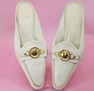 cole haan white mules