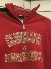 CLEVELAND CAVALIERS FLEECE 1/4 ZIP PULLOVER Adidas Youth Medium or Large NEW