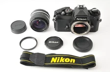 Meter Works ! [Exc+5] Nikon FE Black SLR Film Camera + Ai 28mm f/2.8 Lens JAPAN