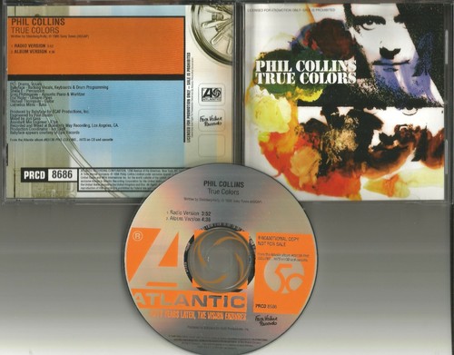 Genesis PHIL COLLINS True Colors RARE TRK PROMO DJ CD single Sheila E Babyface