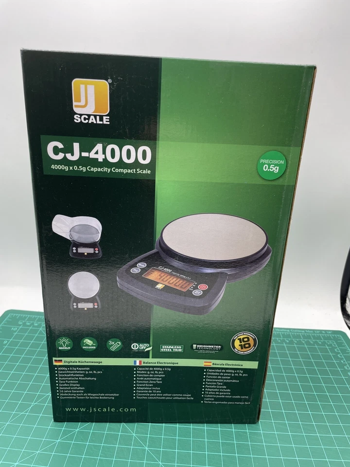 Báscula digital compacta Jennings CJ-4000 4000 g x 0,5 g PCS JScale negra AC... Foto 3 de 3