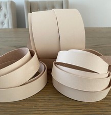 150 cm 59" Natural Vegetable Tanned Leather Strap Belt Blank 1.3-1.5mm thickness