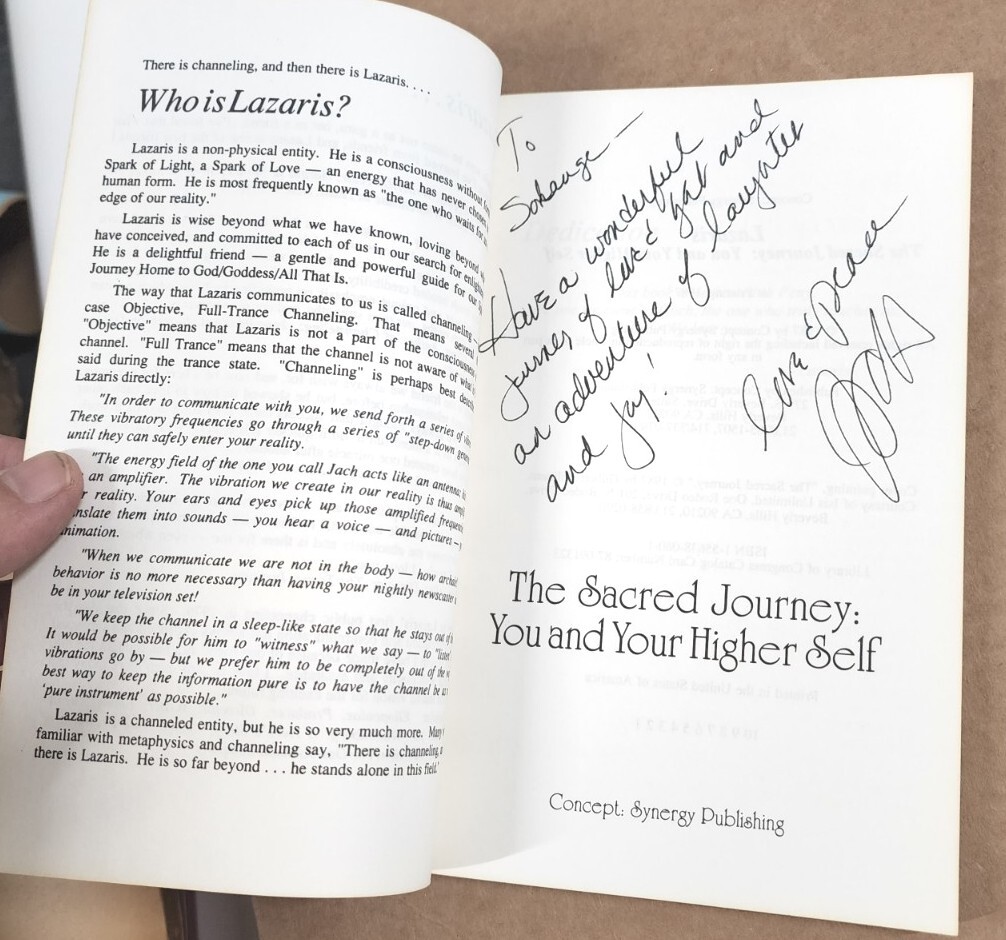 LAZARIS SACRED JOURNEY U & YOUR HIGHER SELF Channeling