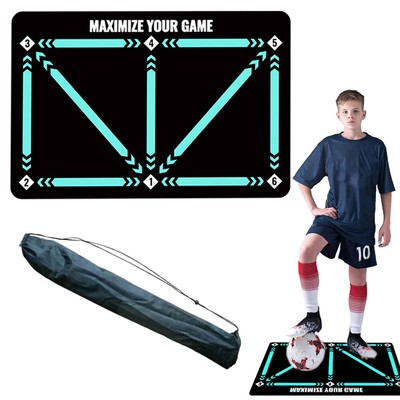 Fußball-Schritt-Trainingsmatte, Fußball-Fußmatte Matte, Fußball-Trainingszubehör