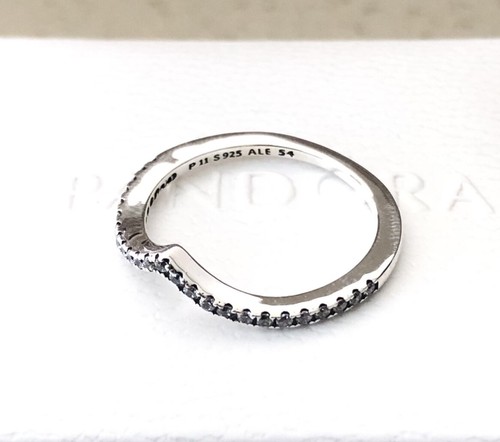 Pandora Sparkling Wishbone, Clear CZ, Ring #196316CZ +HINGED BOX +POLISH CLOTH - Picture 3 of 10
