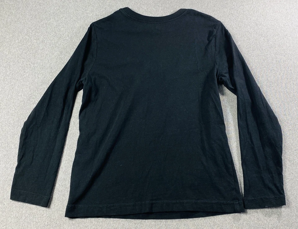 Crazy 8 Boys Black  Long Sleeve Graphic T-Shirt Size L (10-12) - Image 4 of 4