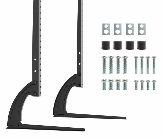 Universal Table Top TV Stand Legs for Vizio E320VAB, Height Adjustable