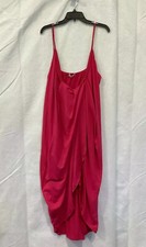 Rebdolls Womens Lead Him On Sleeveless Spaghetti Strap Pink Draped Dress Size 4X
