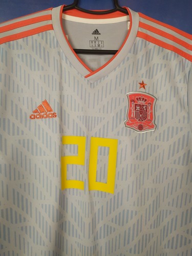 Asension Spain Away football shirt 2018 Jersey Adidas BR2697 Mens Size M - Picture 6 of 10