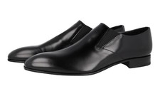 PRADA Leather Slip On Dress Shoes Loafer - 2OG075 - Black NEW - US 10 EU 43