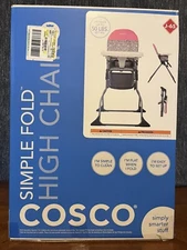 Compactable Cosco Simple Fold High Chair with Adjustable Tray