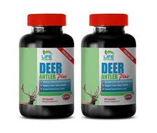 Muscle Support Capsules - Deer Antler Plus 555mg - Elk Antler Velvet 2B