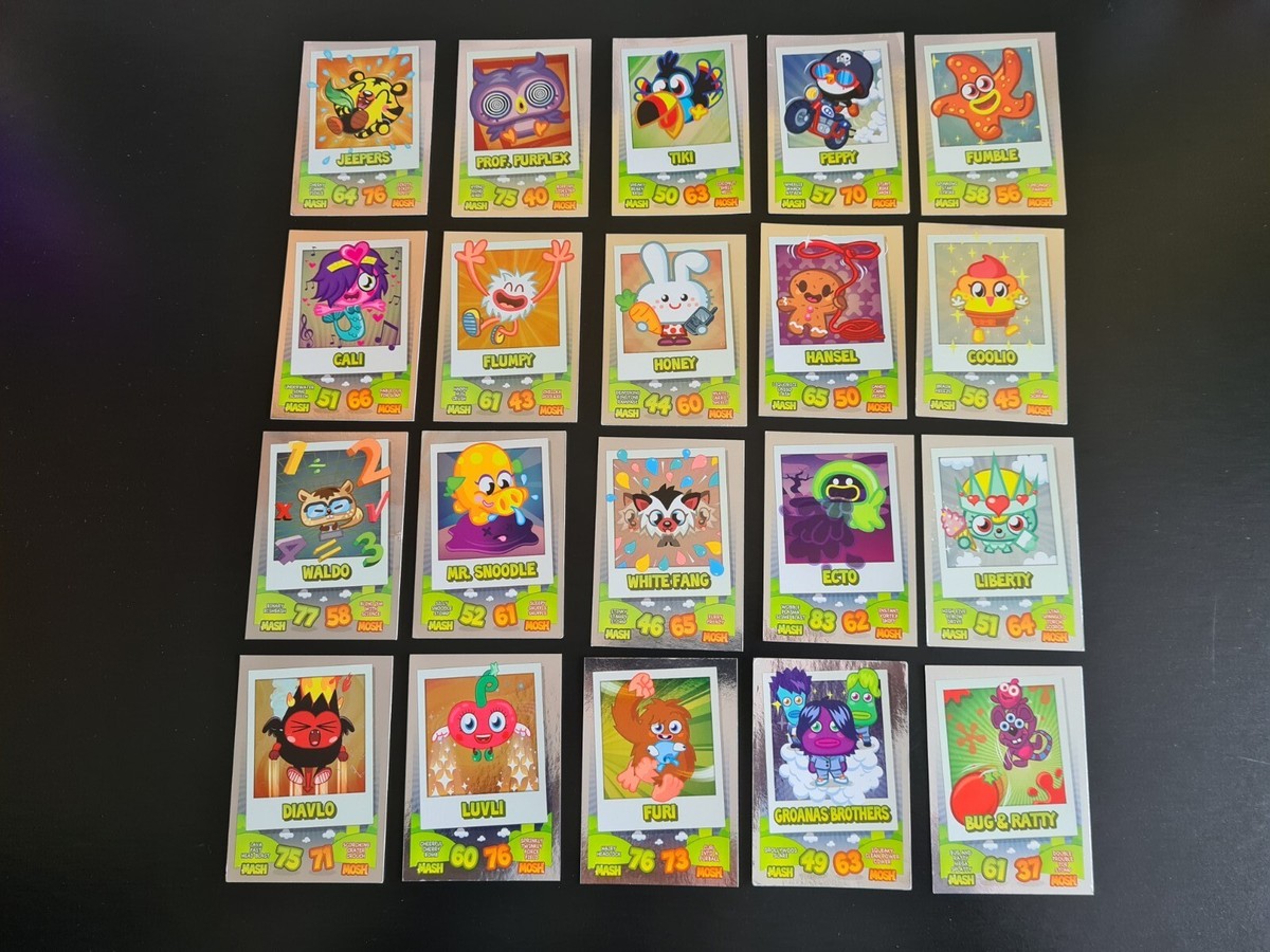 Topps Moshi Monsters Mash Up! Series 1 Foil Trading Cards - Choose