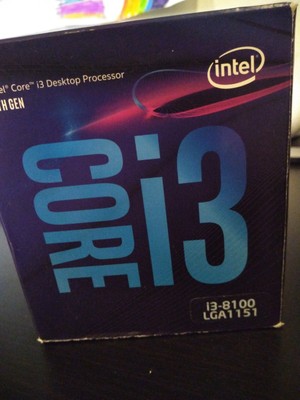 Intel Core i3-8100 3.60 GHz Quad-Core (BX80684I38100) Processor