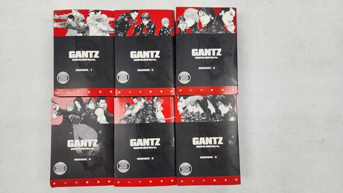 Gantz Manga English 1-6 Hiroya Oku Lot 1 2 3 4 5 6 Rare Set Pre-Owned