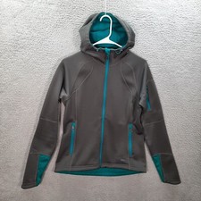 REI Co Op Jacket Womens Small Gray Hoodie Sweatshirt Outdoors Camping Hiking