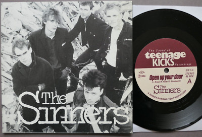 The Sinners  Open Up Your Door / Echoes (From Your Heart) 7'' Teenage Kicks MINT-