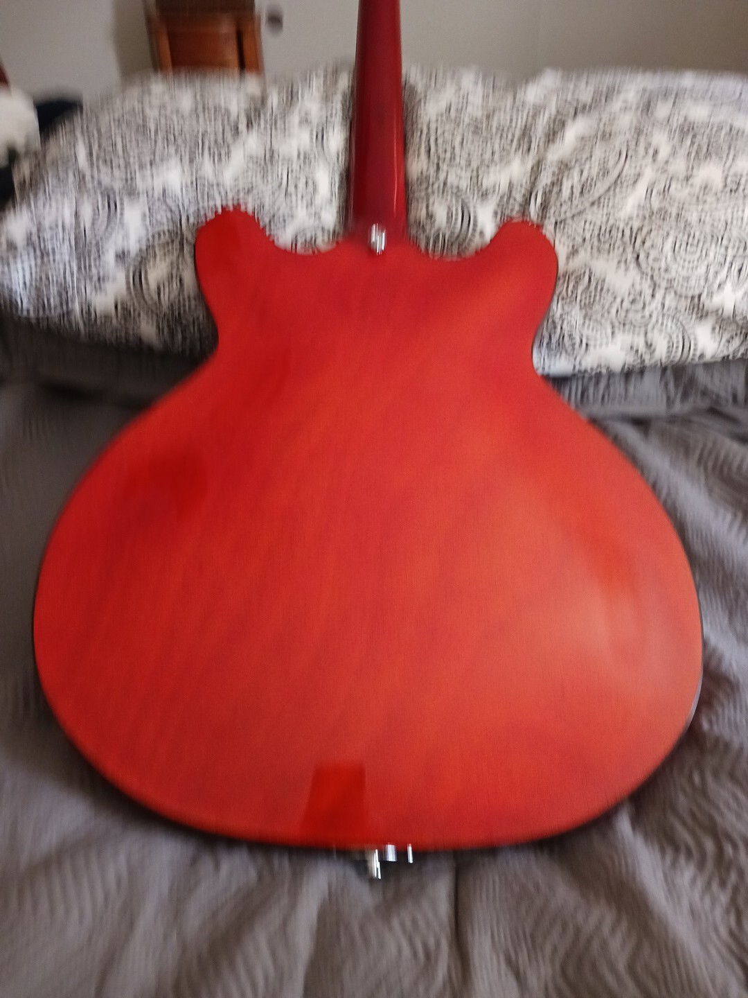 Grote Full Scale Electric Guitar SemiHollow Body Guitar Metal Finished