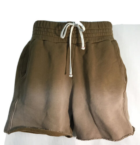 Les Tien schwere Yacht-Schweißshorts braun roher Herrensaum Größe XS - Bild 1 von 12