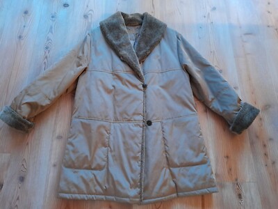 Wie neu: BASLER, Mantel, hellbraun, Gr 40 (-42), oversize