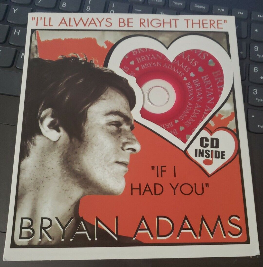 BRYAN ADAMS I'll Always Be Right There CD SINGLE Valentine Card Sleeve 1999 RARE