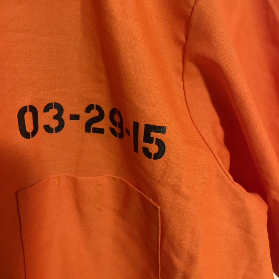 Wrestlemania 31 Shirt Orange… prisoner's shirt Medium  - Image 3 of 4