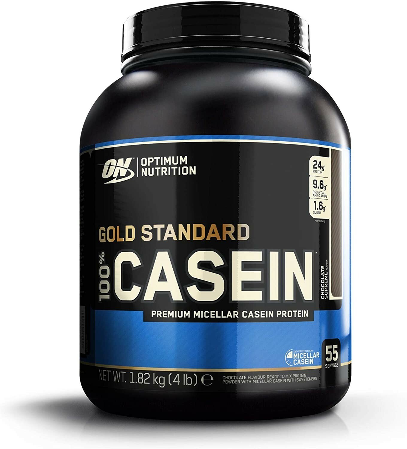 Casein ON Gold Standard 1,82 kgs pour la nuit | Protection musculaire nocturne