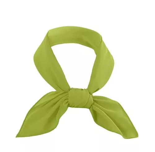 Lime Green Scarf Daphne Chiffon Neck Scarf Ascot Fred Jones
