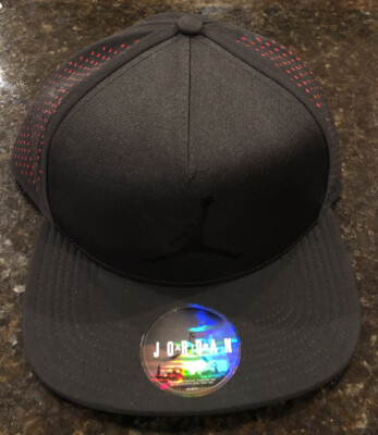 NEW Michael Jordan Nike Sample Hat Cap Red Black ''2015'' With Hologram And Tags