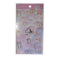 My Melody Sticker DAISO Sanrio  Shining golden Pink Gothic Lolita Japan