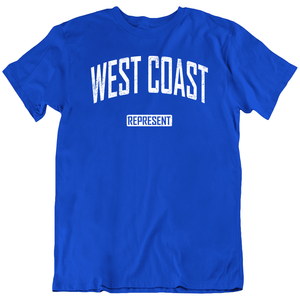 ●the west coast REPRESENTS West Coast Represent Rap Hip Hop California LA T Shirt Tee Gift