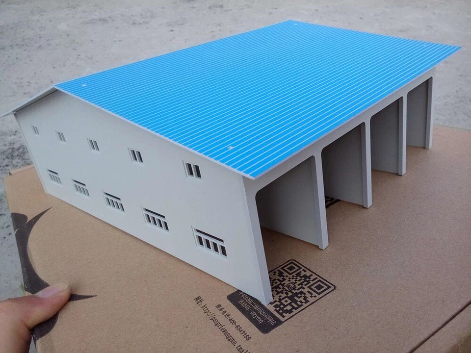 1:87 HO Scale Railway Layout Model For Train Truck Warehouse Locomotive Shed - Image 4 of 4