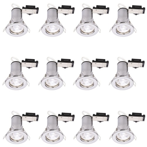 Litecraft Fire Rated Recessed Downlights With or Without Bulbs - 2 Colours - Picture 29 of 48