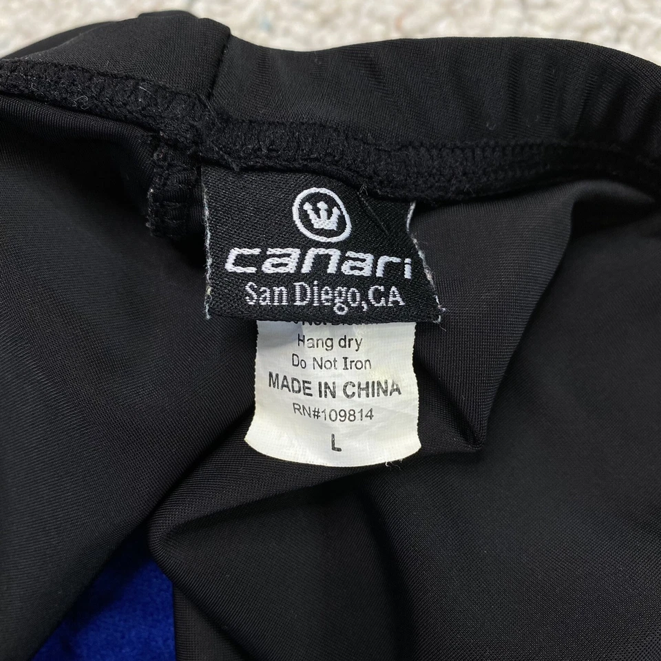 Pantalones Cortos Activos Canari Para Hombres Talla L Negros Acolchados Pierna Elástica Ciclismo Compresión  Foto 4 de 4