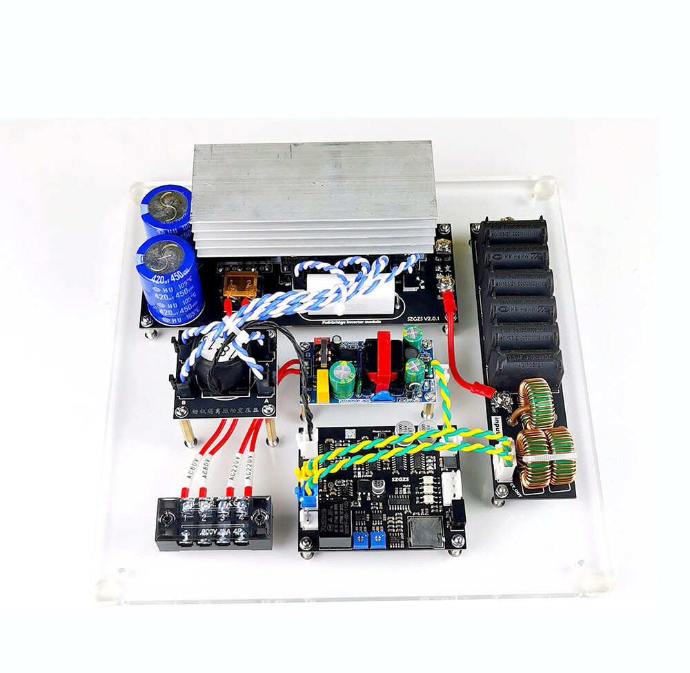 Integrated full bridge driver board DRSSTC music Tesla coil