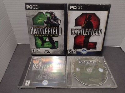 PC Game Lot 4: Battlefield 1942 The Road To Roam + Secret Weapons+ 2 & special
