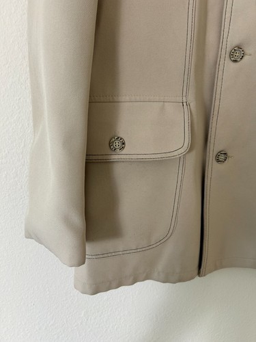 VTG Sears Roebuck Sportswear Men’s Size 40 Polyester Sportcoat/Jacket Beige - Picture 14 of 17