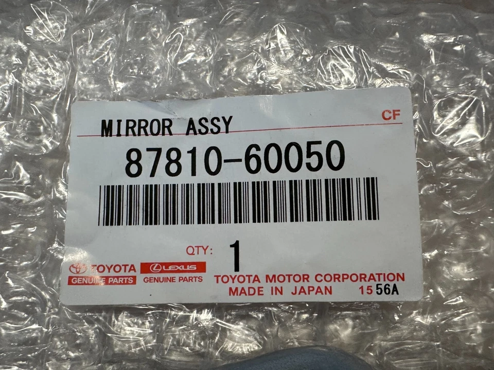 Toyota Genuine Land Cruiser FJ40 FJ45 69-78 Inner Room Rear View Mirror OEM JDM - image 3 of 4